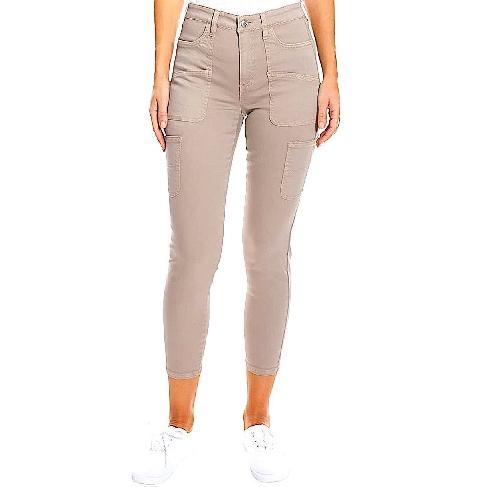 NWT Oat New York Beige Army Carpenter High-Rise Skinny Ankle Jeans Size 26